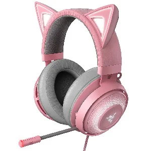 Auriculares gamer profesionales con orejas de gato